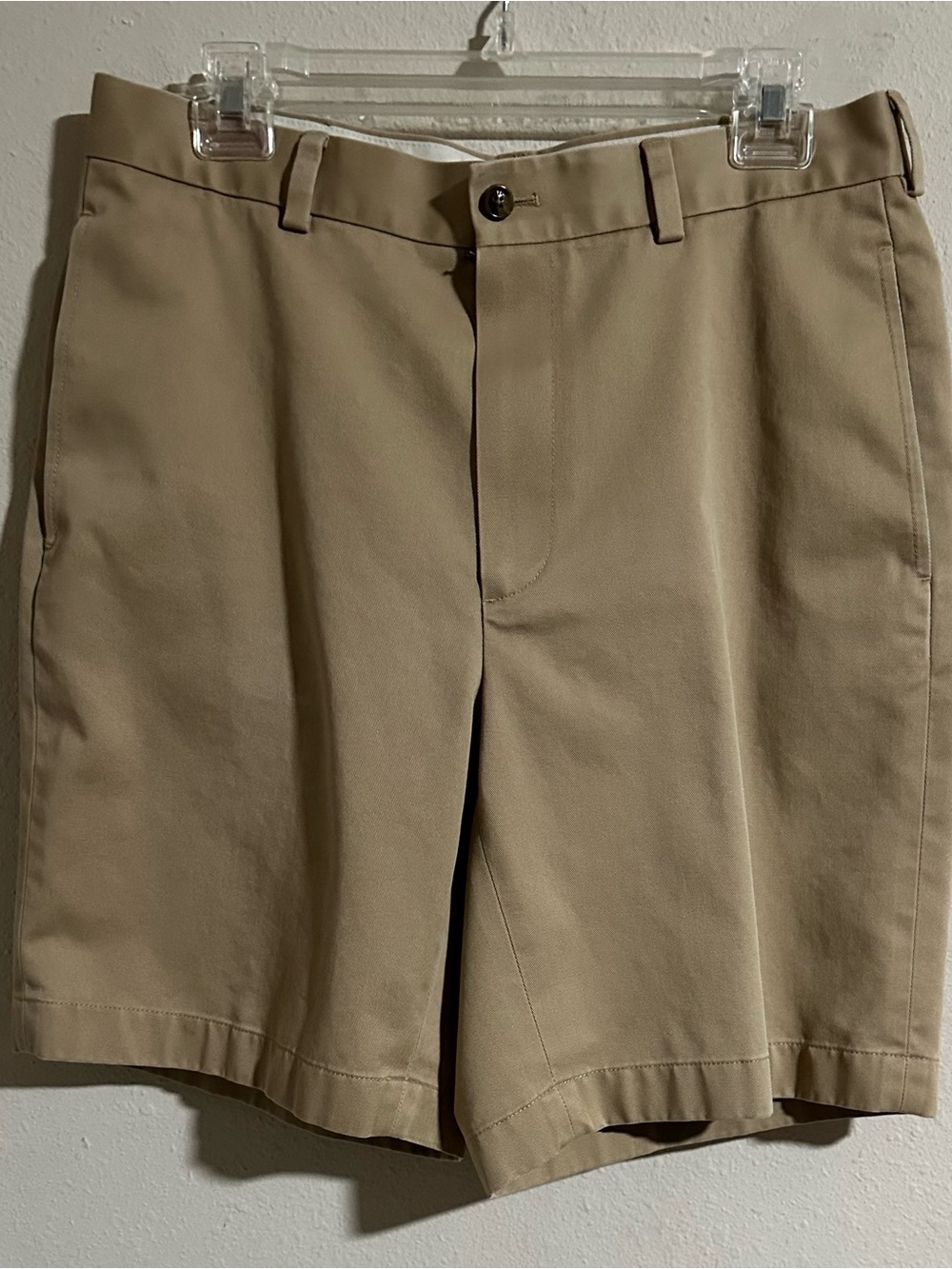 Brooks Brothers 346 Advantage Short Tan Flat-Front Men's Shorts